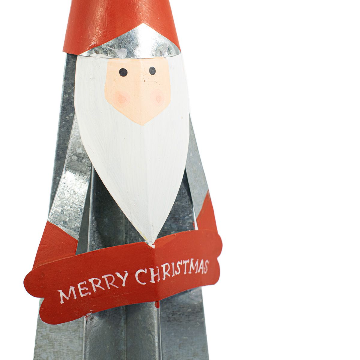 Papa Noel Metal - IVSA - Venta mayorista de objetos de decoración.